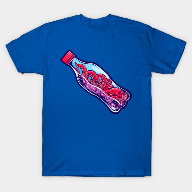 Octopus Bottle T-Shirt by machmigo
